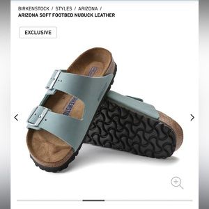 Arizona Birkenstock 38 Aqua
